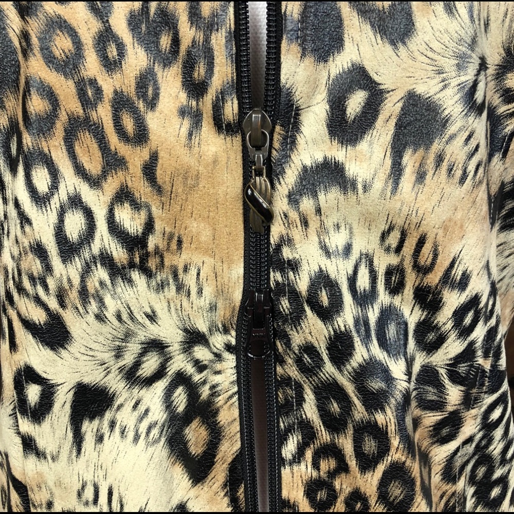 JOSEPH RIBKOFF Animal Print Jacket Size 10 - Picture 4 of 8